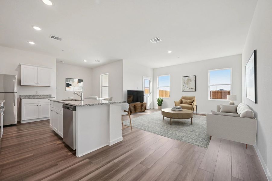 Representative furnished interior of a home built from the Rayne by Starlight Homes in Coyote Meadows, Anna (Image 6).