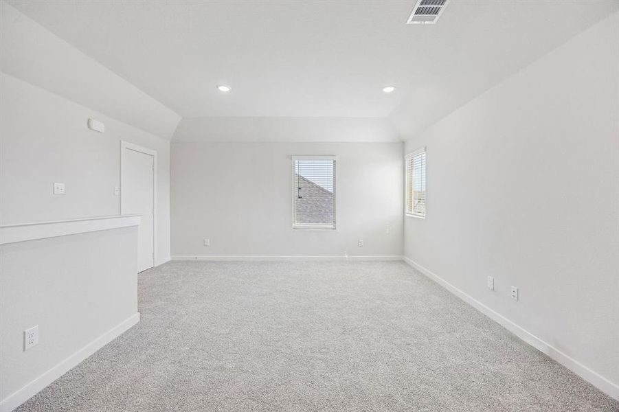 Game Room in the Stanley II home plan by Trophy Signature Homes – REPRESENTATIVE PHOTO Game Room in the Stanley II home plan by Trophy Signature Homes – REPRESENTATIVE PHOTO