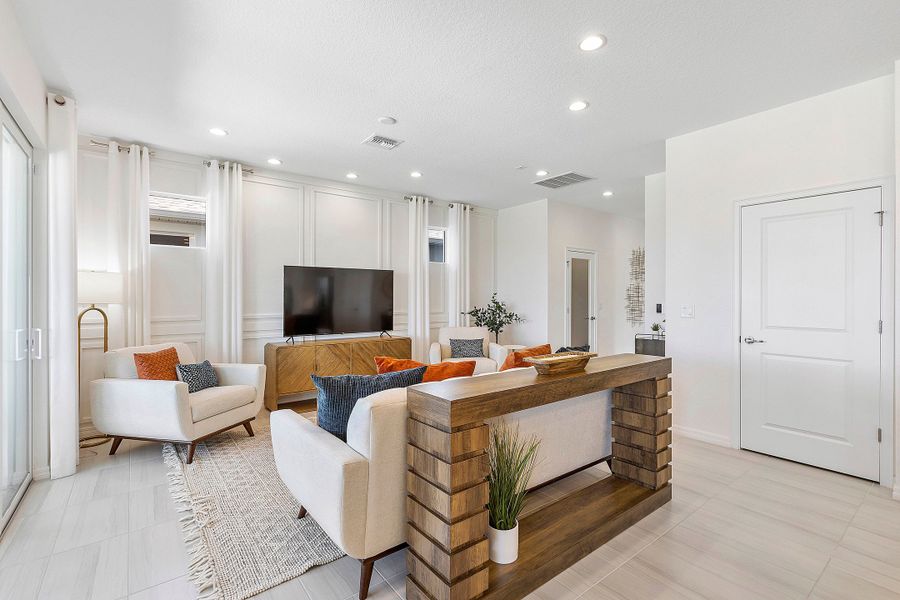 Furnished interior view inside a new home in The Sanctuary – Coastal Collection, Punta Gorda (Image 33).