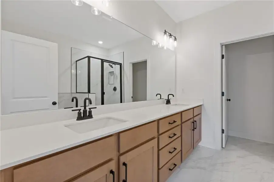 Furnished interior view inside a new home in , Suwanee (Image 13).