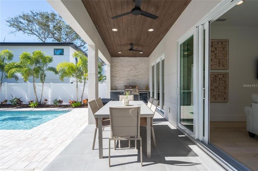 Exterior details and patio area of a home in , Sarasota (Image 26).