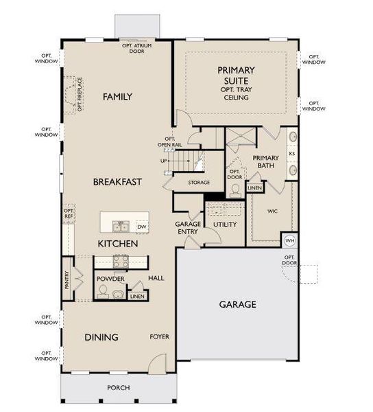 2D floor plan layout of this home in , Summerville, SC (Image 4).