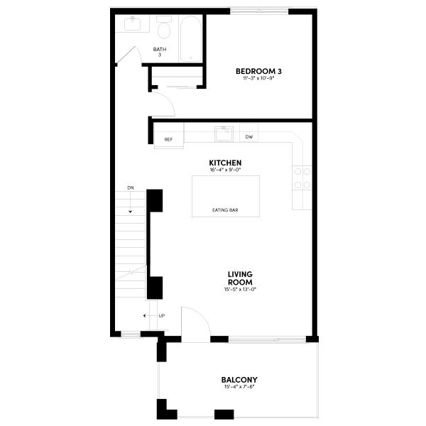 2D floor plan layout for the Contour Three by Brookfield Residential in Contour at Uplands, Westminster, CO (Image 5). 2D floor plan layout for the Contour Three by Brookfield Residential in Contour at Uplands, Westminster, CO (Image 5).