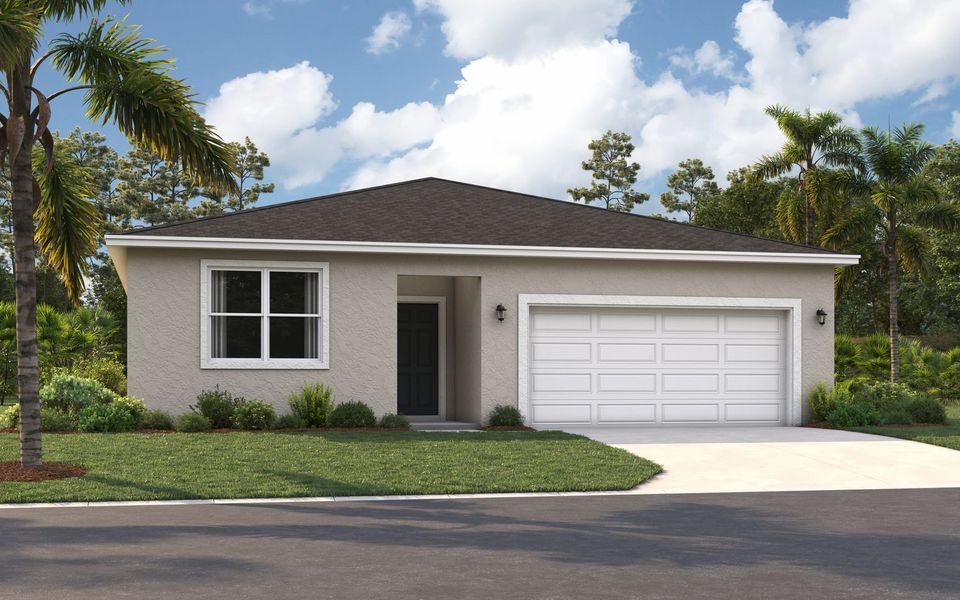 Representative exterior photo of a completed home built from the The Juniper by Stanley Martin Homes in Hidden Cove, Eustis, FL (Image 19).