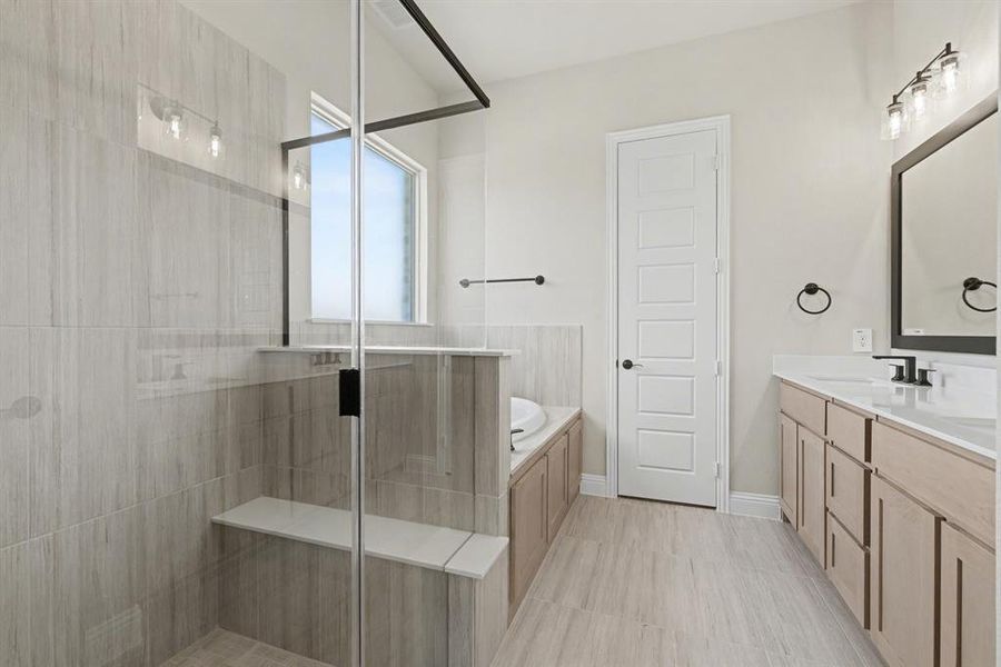 Furnished interior view inside a new home in Sagebrush Addition, Midlothian (Image 10).