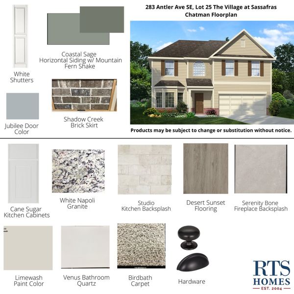 2D floor plan layout of this home in The Village at Sassafras, Allenhurst, GA (Image 4).