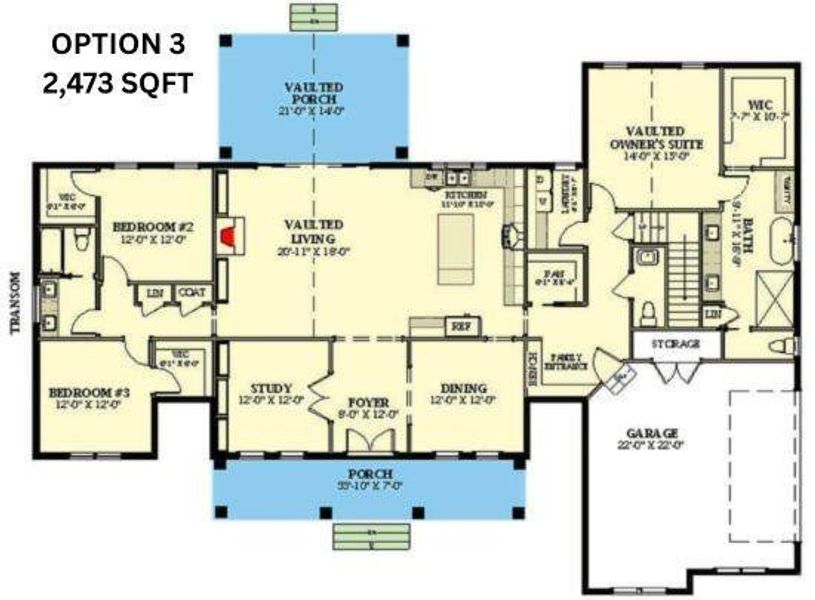 BUILD OPTION 3: View of home floor plan
