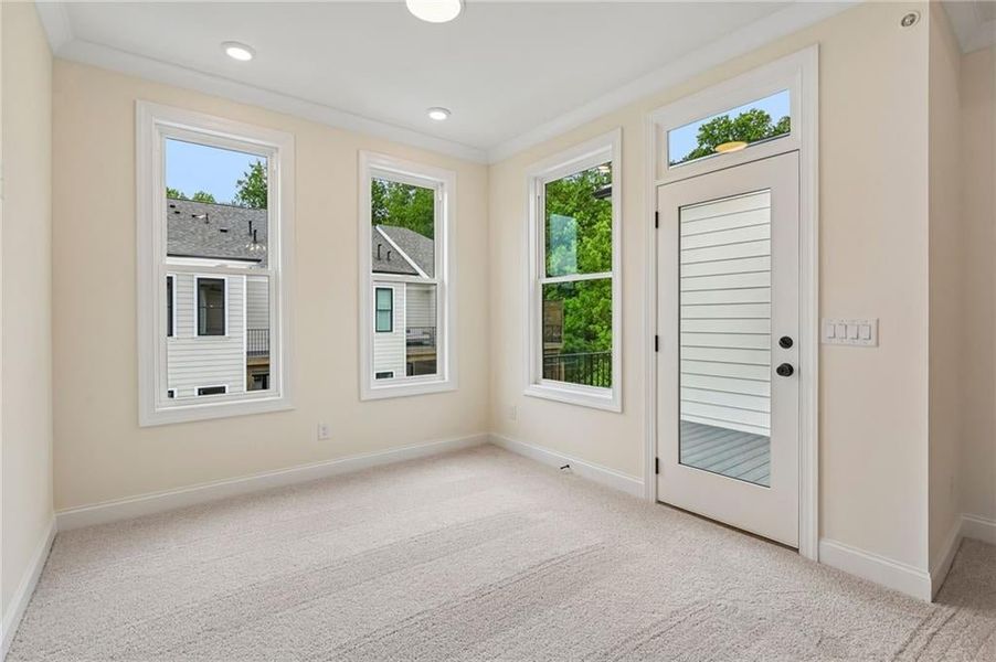 Spacious, unfurnished interior of a new home in Byers Park, Alpharetta (Image 31). Spacious, unfurnished interior of a new home in Byers Park, Alpharetta (Image 31).
