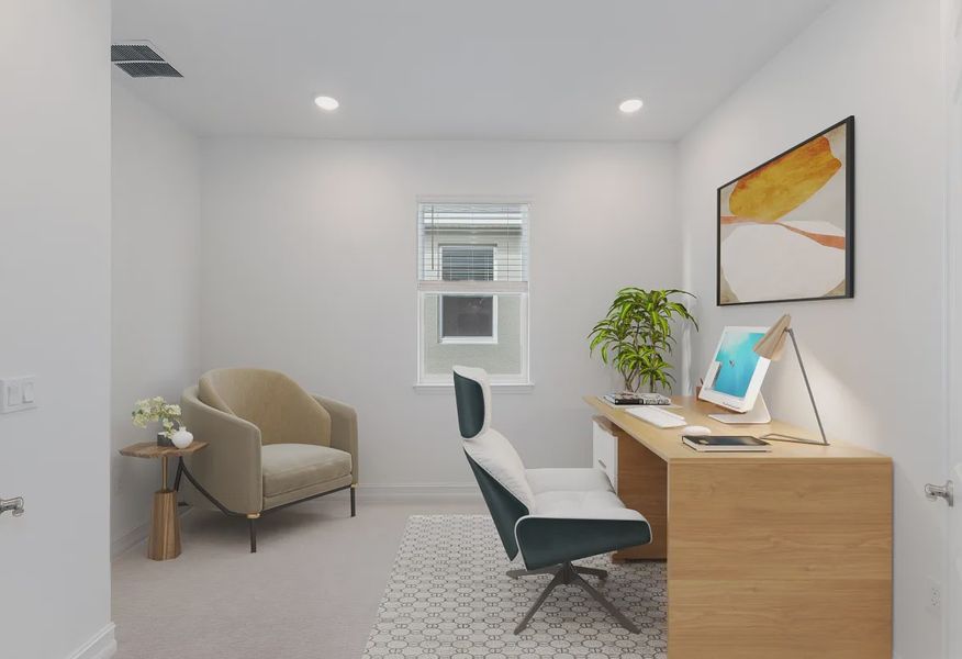 Virtually Staged Valletta Den - 6 of 32