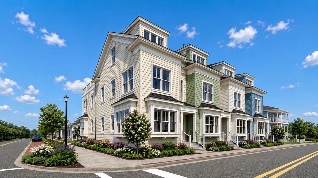 Front exterior of a new home in , Beaufort, SC, highlighting curb appeal (Image 1). Front exterior of a new home in , Beaufort, SC, highlighting curb appeal (Image 1).