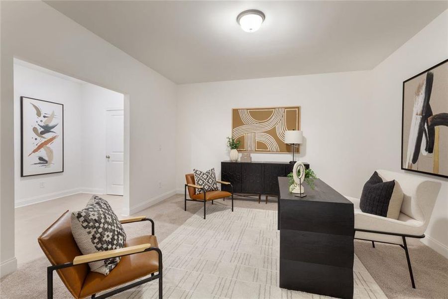 Furnished interior view inside a new home in , Sugar Hill (Image 27).