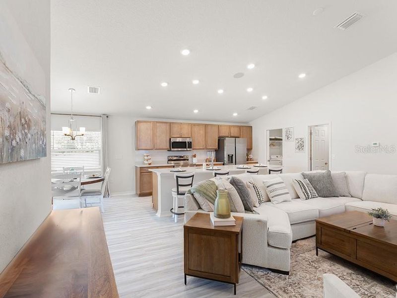 Furnished interior view inside a new home in Vista Trace, Belleview (Image 5).
