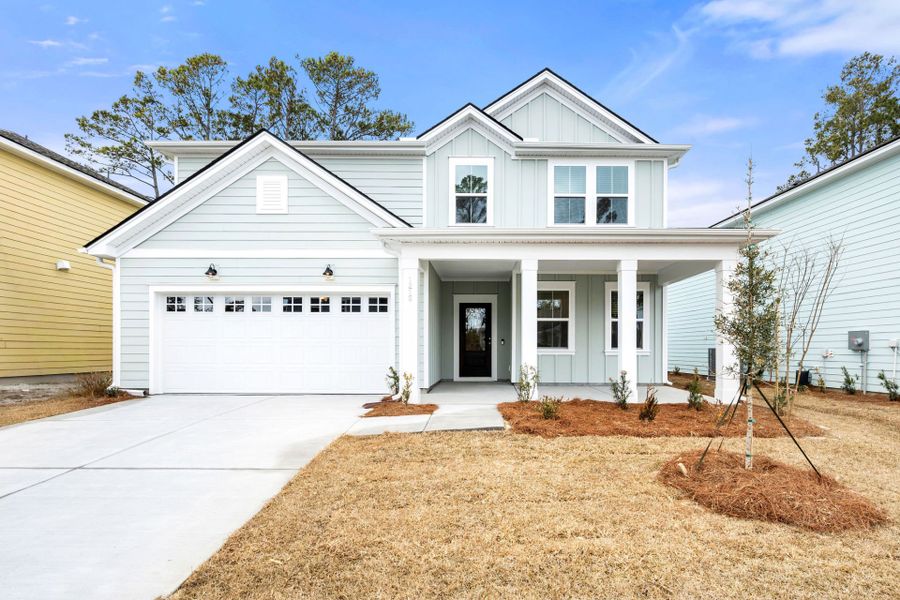 Front exterior of a new home in Salem Bay, Beaufort, SC, highlighting curb appeal (Image 21).