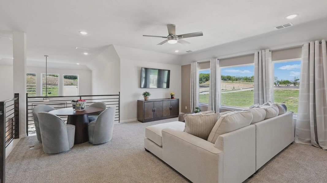 Model home photos of similar floorplans, not pictures of actual home.