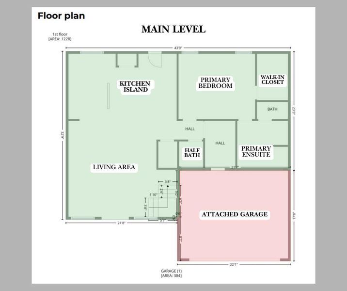 2D floor plan layout of this home in , Wimberley, TX (Image 3).