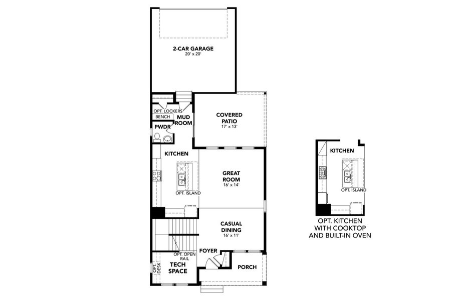2D floor plan layout for the Keystone by Brightland Homes in Westerly, Erie, CO (Image 4).