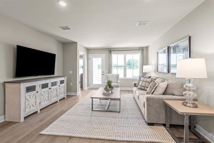 Representative furnished interior of a home built from the NEW - Dunmore by Ryan Homes in Middle Creek Village, Bolivia (Image 15).
