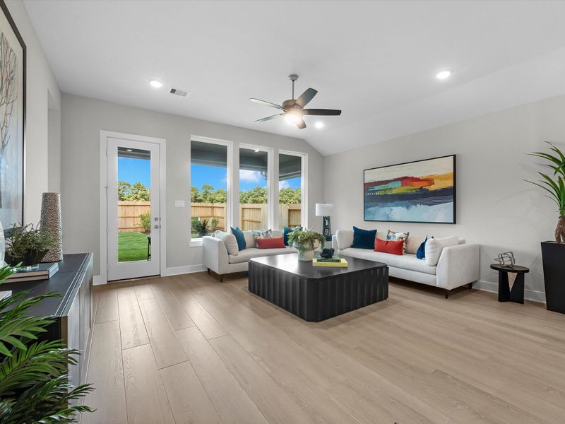 Furnished interior view inside a new home in Oakhill Reserve, Tomball (Image 5).