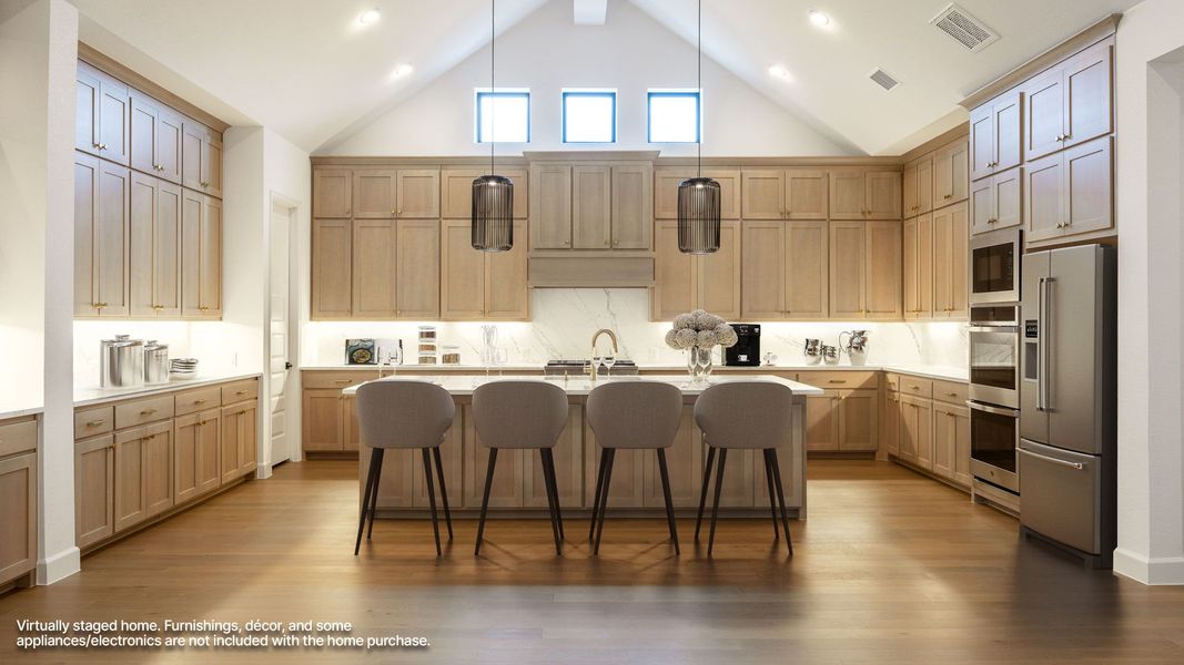 Furnished interior view inside a new home in Parkside on the River West, Georgetown (Image 3).