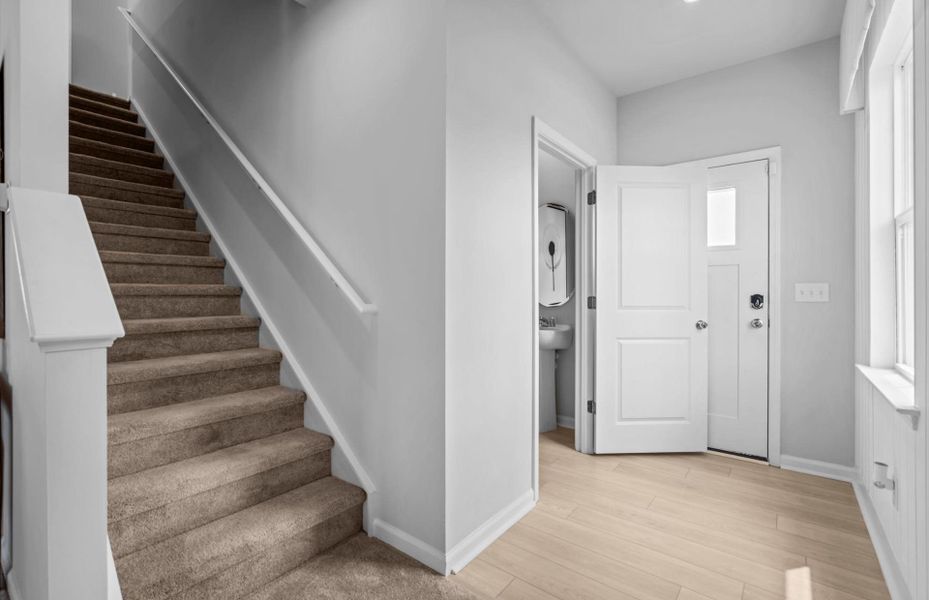 Representative unfurnished interior of a home built from the Longspur by Centex in Baxley Park, Jonesboro (Image 22). Representative unfurnished interior of a home built from the Longspur by Centex in Baxley Park, Jonesboro (Image 22).