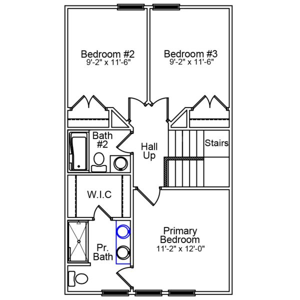 2D floor plan layout of this home in Haynes Park, Columbia, SC (Image 3).