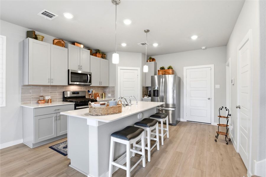 Furnished interior view inside a new home in Dunvale Village - Townhome Collection, Houston (Image 6).