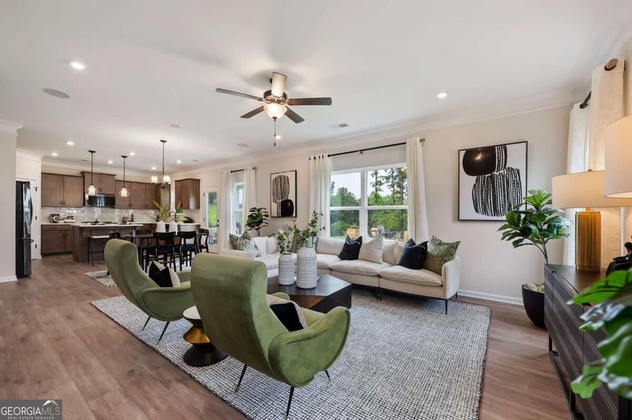 Furnished interior view inside a new home in Cobblestone Crossing Commons, Byron (Image 15).