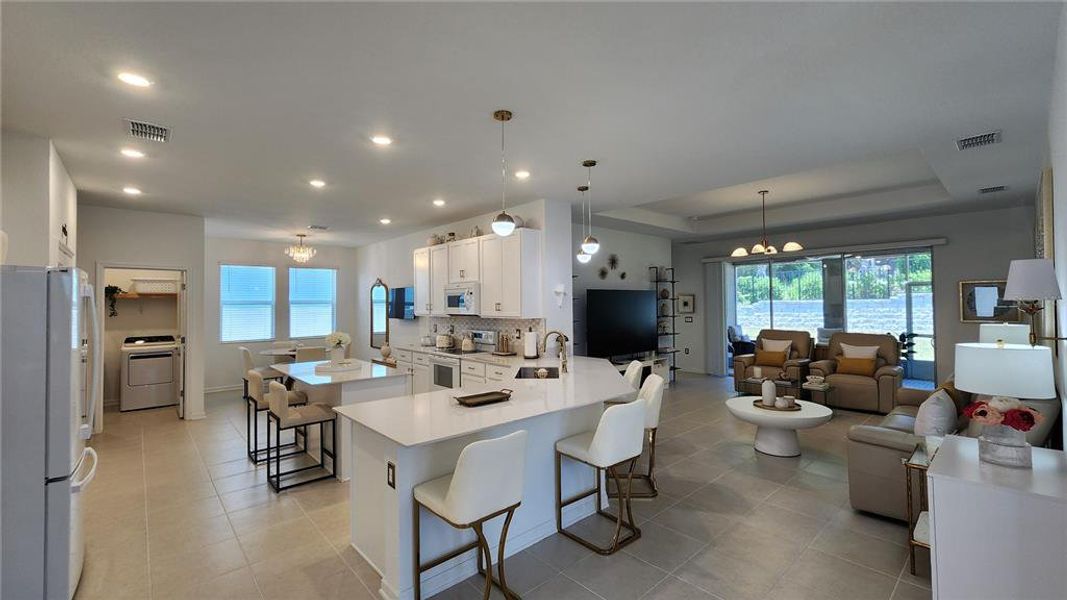Furnished interior view inside a new home in Bronson's Ridge, Apopka (Image 15). Furnished interior view inside a new home in Bronson's Ridge, Apopka (Image 15).
