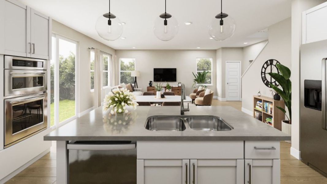 Representative furnished interior of a home built from the Peak by Taylor Morrison in Lake Bluff, Greeley (Image 10).