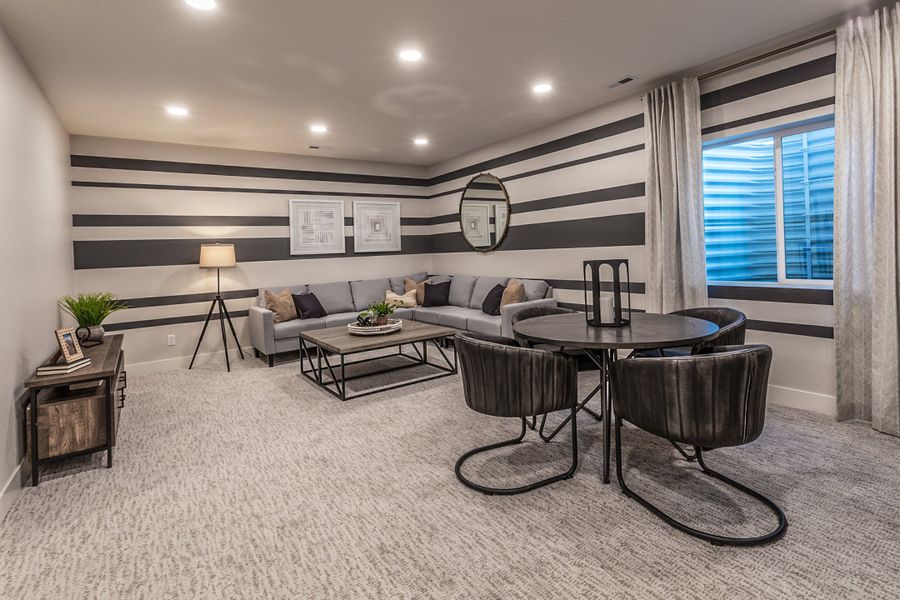 Representative furnished interior of a home built from the Christie by Hartford Homes in Trailside, Timnath (Image 37).