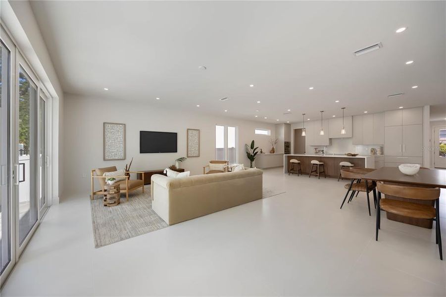 Furnished interior view inside a new home in , Sarasota (Image 12).