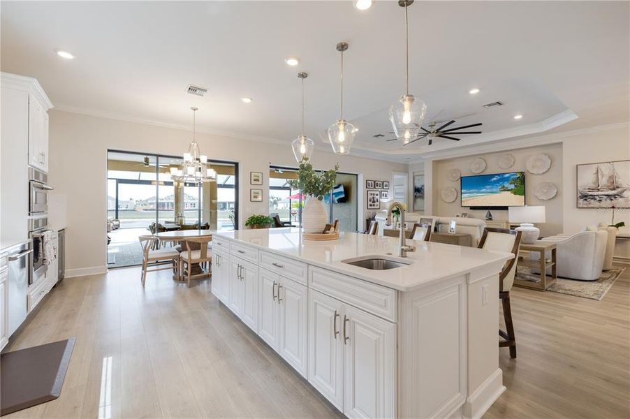 Furnished interior view inside a new home in , Fort Myers (Image 30).