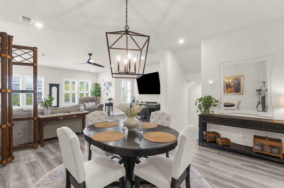 Furnished interior view inside a new home in , Summerville (Image 7). Furnished interior view inside a new home in , Summerville (Image 7).