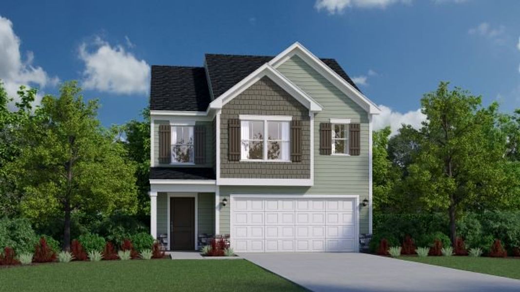 Representative exterior photo of a completed home built from the Keystone by Veranda Homes in Victorywoods Village, Columbia, SC (Image 23). Representative exterior photo of a completed home built from the Keystone by Veranda Homes in Victorywoods Village, Columbia, SC (Image 23).