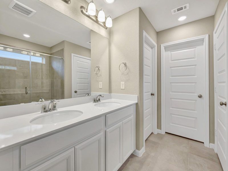 Furnished interior view inside a new home in Montgomery Oaks - Premier, Conroe (Image 7). Furnished interior view inside a new home in Montgomery Oaks - Premier, Conroe (Image 7).