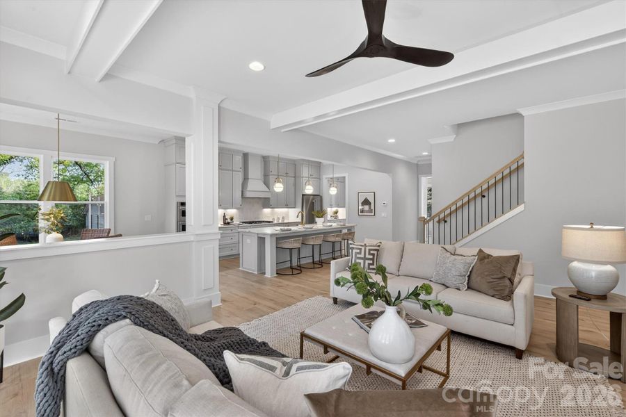 Furnished interior view inside a new home in , Charlotte (Image 7). Furnished interior view inside a new home in , Charlotte (Image 7).