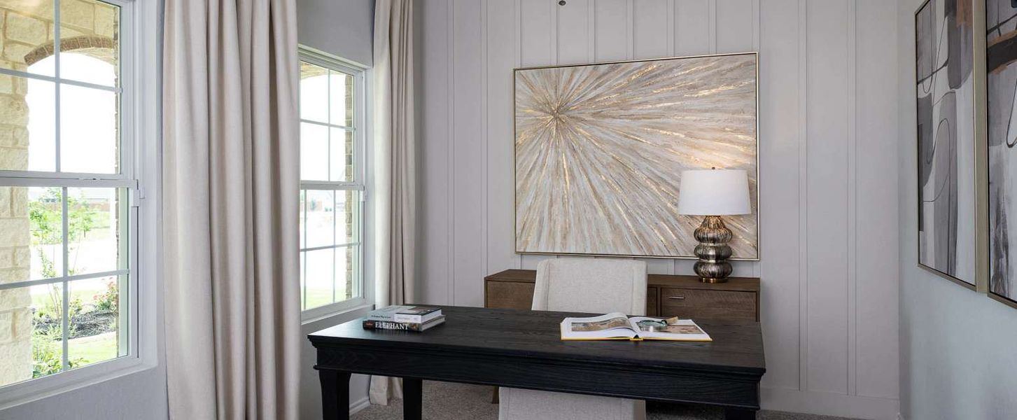 Representative furnished interior of a home built from the Jordan by Ashton Woods in Hennersby Hollow, San Antonio (Image 4).