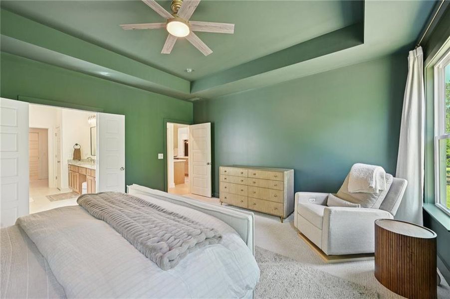 Furnished interior view inside a new home in Fireside Farms, Dawsonville (Image 12).