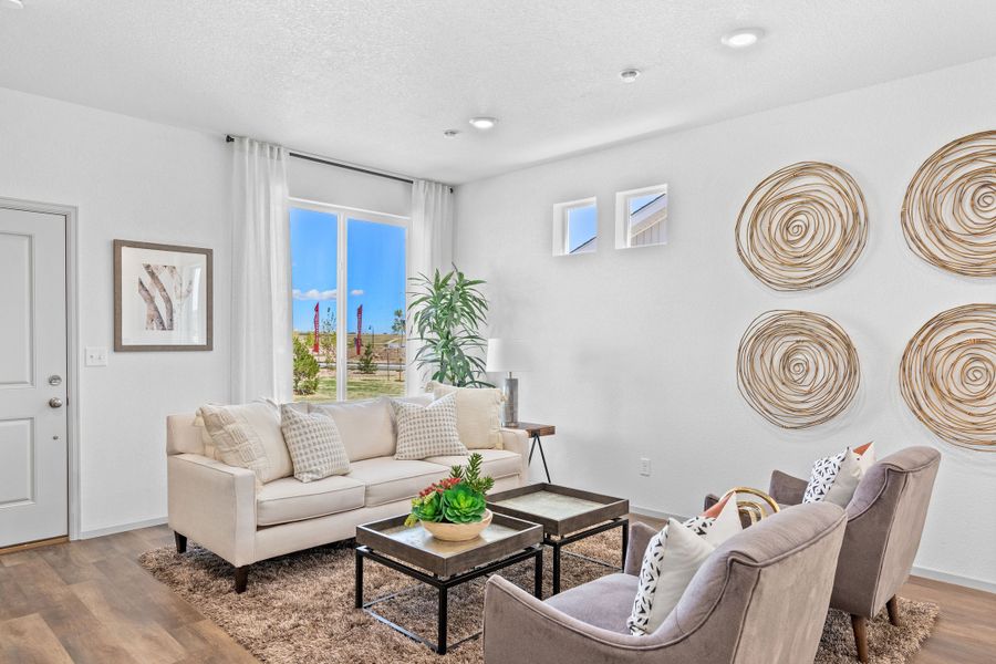 Furnished interior view inside a new home in Banning Lewis Ranch - New Homes Colorado Springs, Colorado Springs (Image 8).