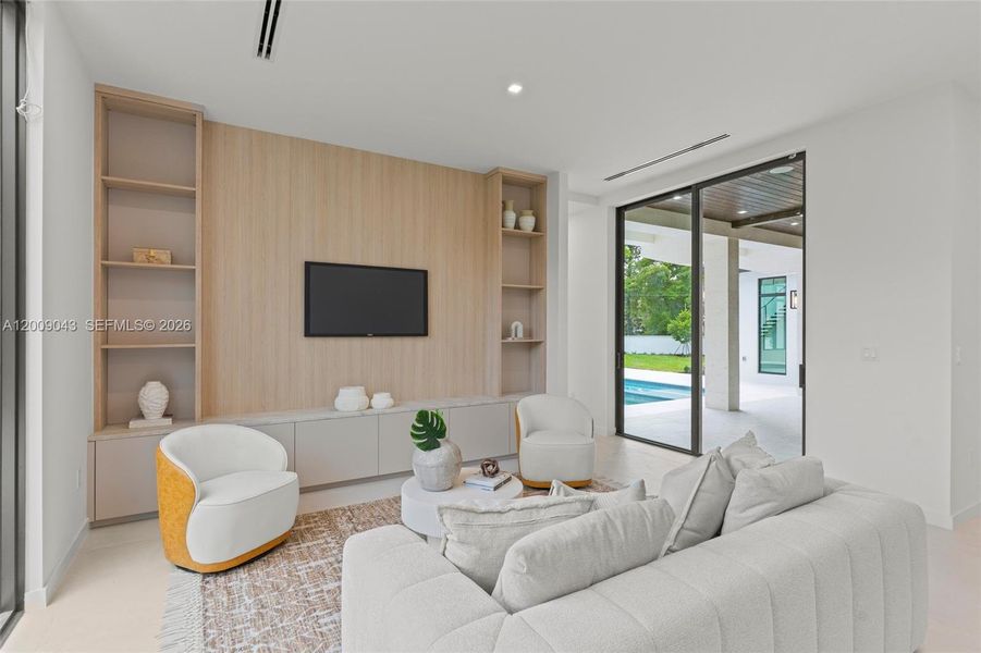 Furnished interior view inside a new home in , Coral Gables (Image 4).