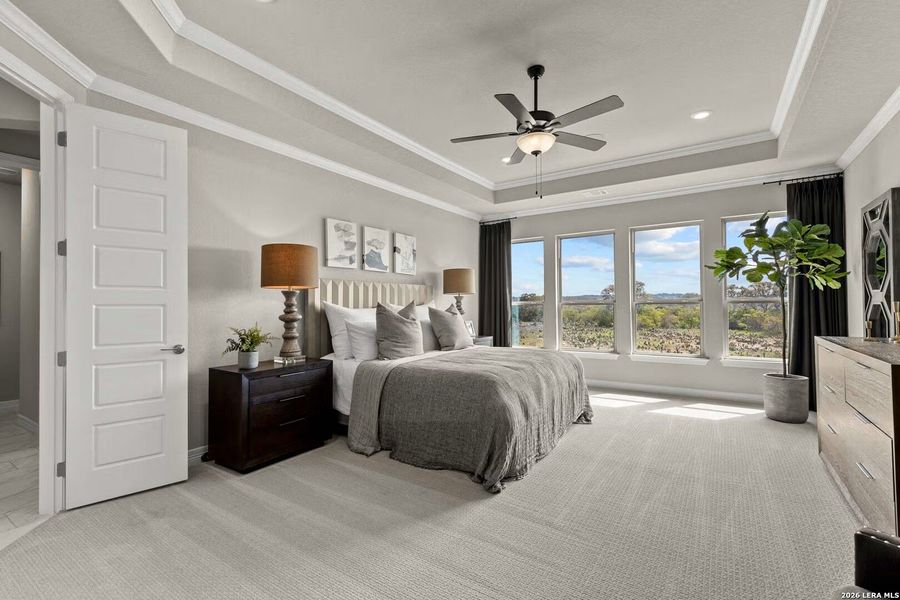 Furnished interior view inside a new home in Potranco Oaks, Castroville (Image 31). Furnished interior view inside a new home in Potranco Oaks, Castroville (Image 31).