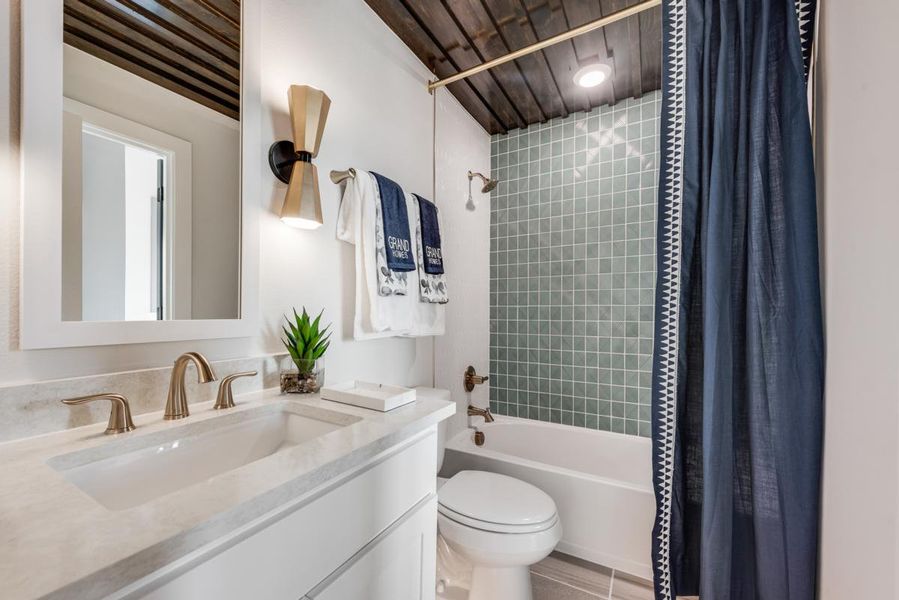 Furnished interior in a model home at Park Place in Prosper (Image 6).