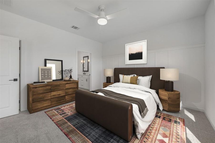 Furnished interior view inside a new home in Rolling Ridge, Van Alstyne (Image 19).