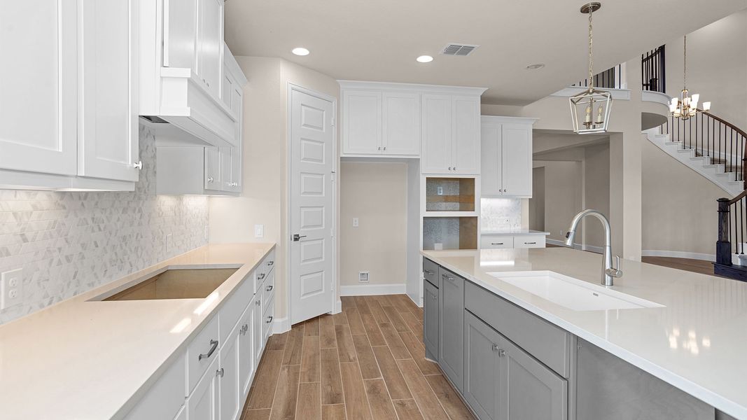 Furnished interior view inside a new home in Fulbrook On Fulshear Creek 60', Fulshear (Image 7). Furnished interior view inside a new home in Fulbrook On Fulshear Creek 60', Fulshear (Image 7).