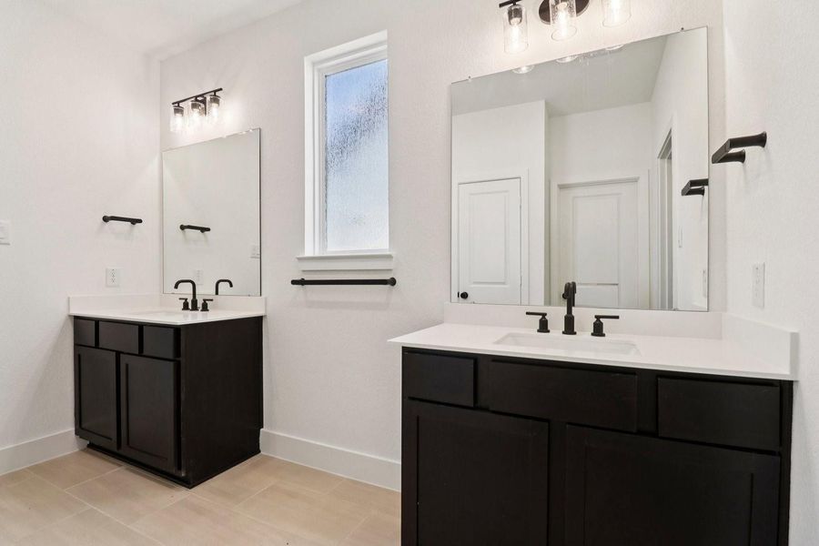 Primary Bath with Double Sinks Primary Bath with Double Sinks