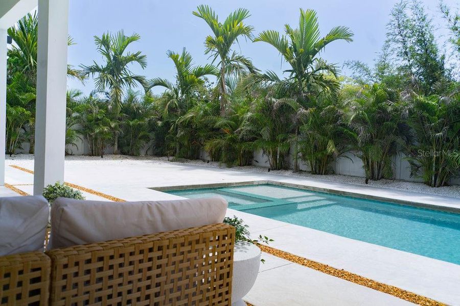 Exterior details and patio area of a home in , Sarasota (Image 23).
