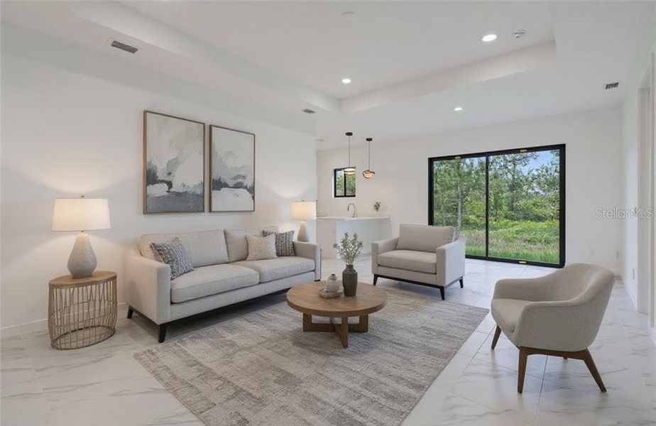 Furnished interior view inside a new home in , Lehigh Acres (Image 7).