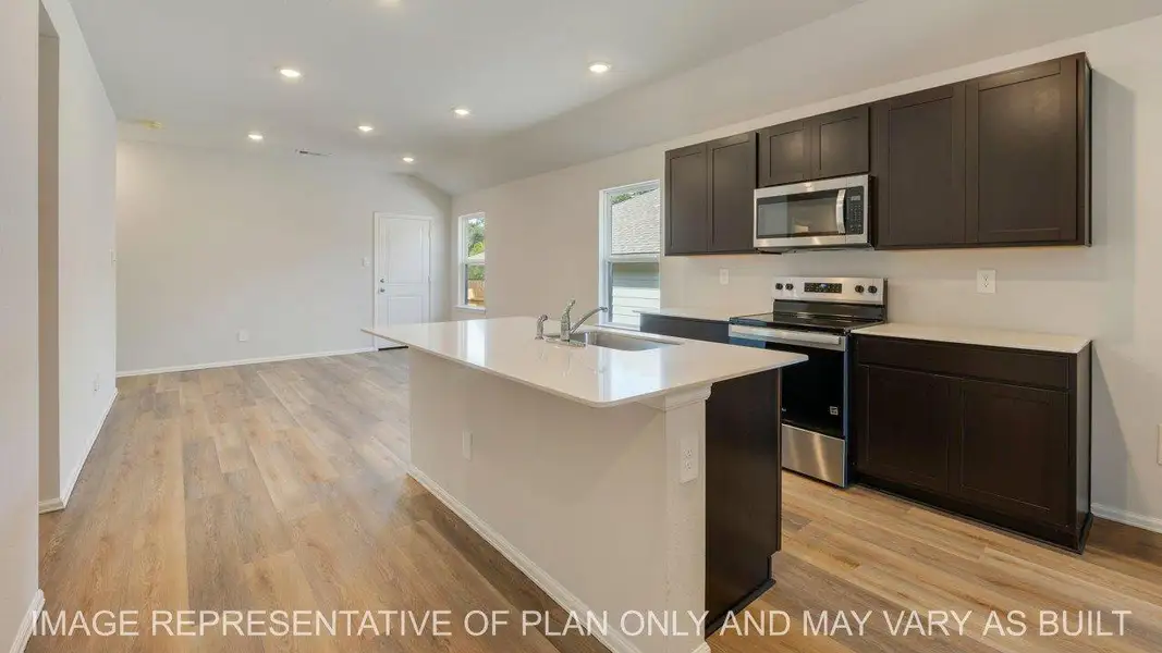Furnished interior view inside a new home in Wilkins Valley, Brenham (Image 3).