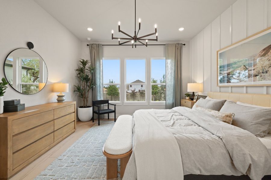 Furnished interior view inside a new home in Heritage, Dripping Springs (Image 33).