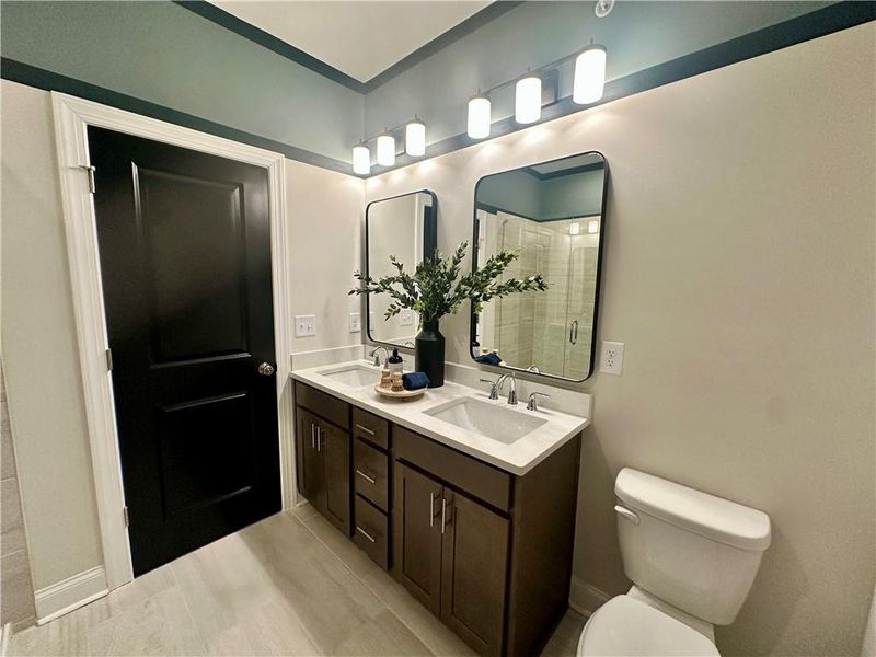 Furnished interior view inside a new home in Market Square at Sawnee Village, Cumming (Image 20).